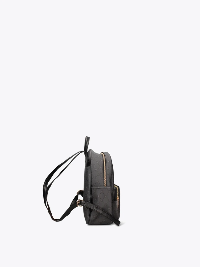 Sophisticated Monogrammed Vegan Leather Backpack for Everyday Elegance
