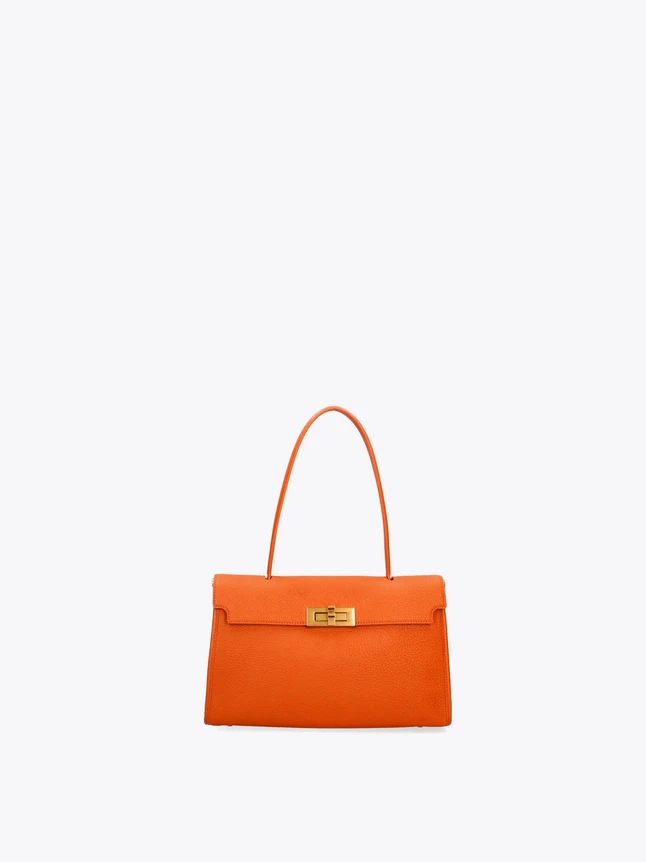 Soft Genuine Leather Shoulder Bag For Daily Use - Minimalist Design