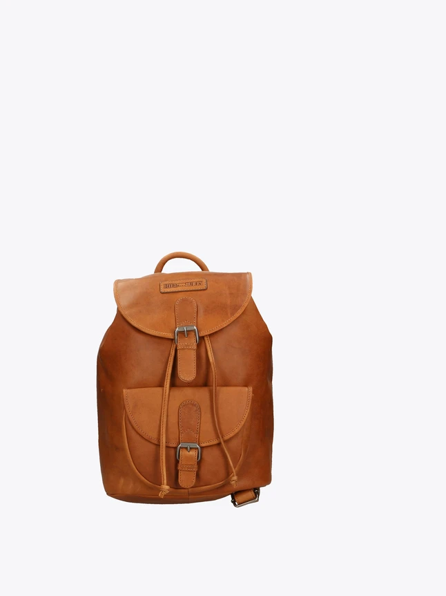 Vintage Leather Crossbody Bag for School