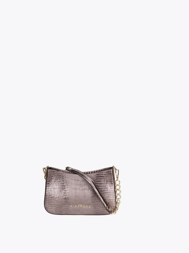 Metallic Leather Mini Crossbody Bag for Evening And Party