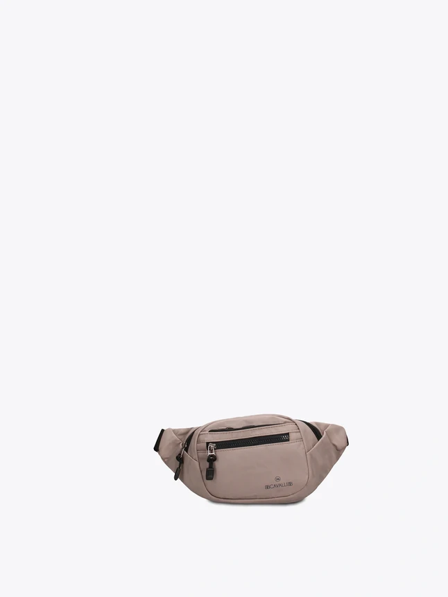 Structured Vegan Leather Belt Bag For Travel - Contemporary Design