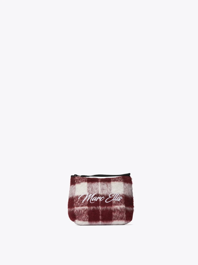 Marc Ellis Soft Plaid Handbag Cozy Wristlet Pouch For Everyday Chic