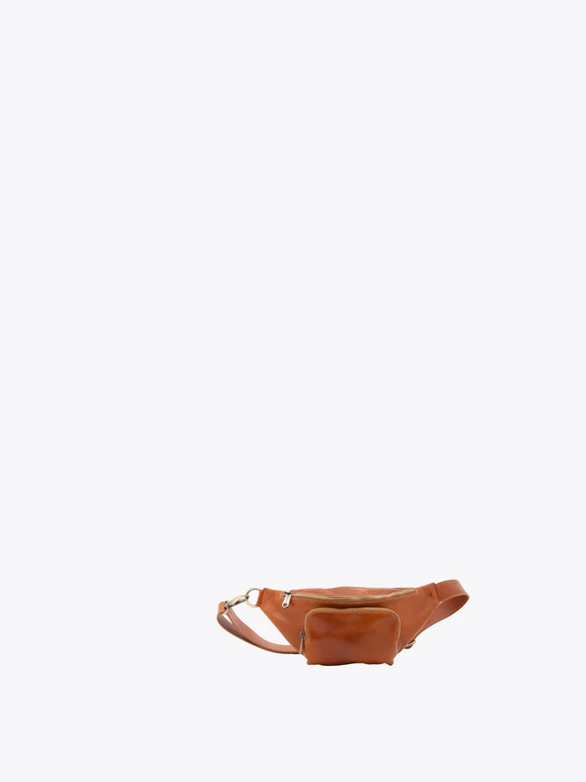 Minimalist Leather Belt Bag Crossbody Pouch for Daily Essentials