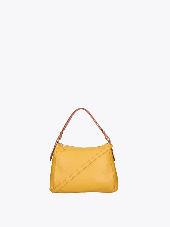 Leather Satchel Handbag Top Handle And Crossbody Strap Daily Use