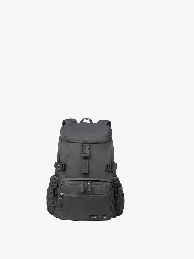 Nylon Laptop Backpacks with Front Buckle Flap And Multi Pocket Organization
