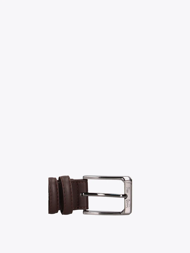 Clean Design Smooth Leather Pin Buckle Belt For Mens Everyday Professional Wear