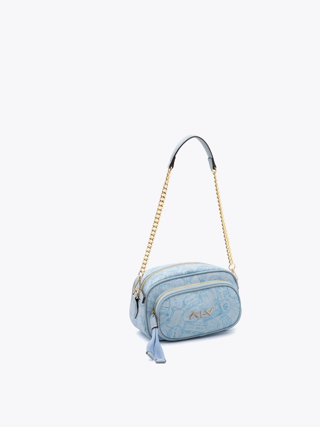 Quilted Chain Shoulder Bag with Tassel PU Leather Crossbody Everyday Use