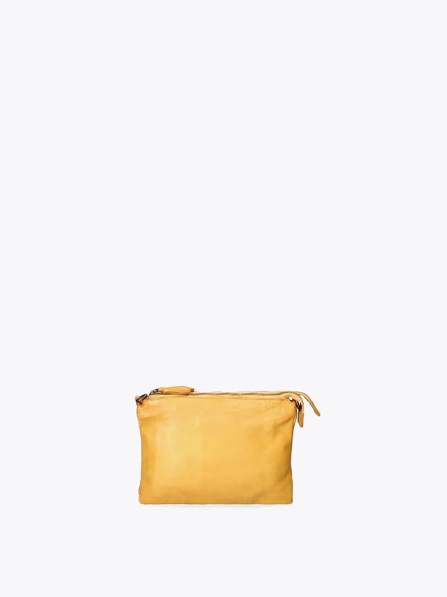 Leather Zippered Pouch for Daily Essentials