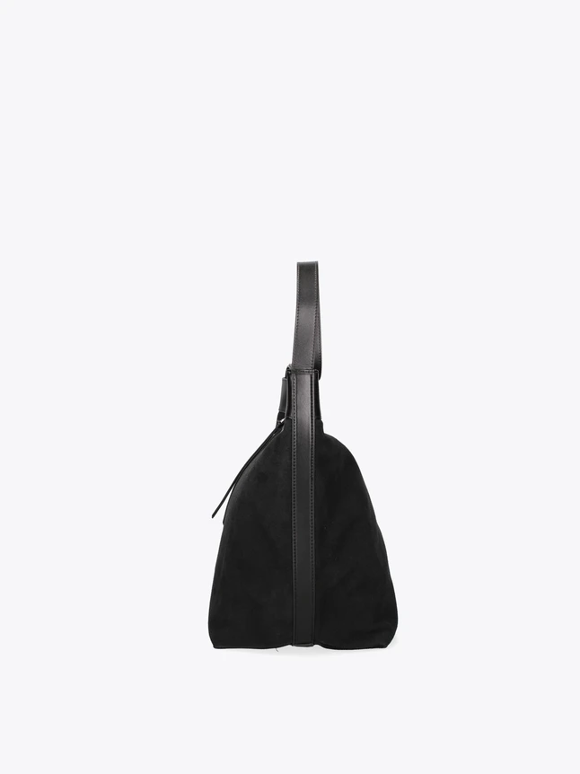 Versatile Suede Leather Shoulder Bag Minimalist Design Everyday Essential