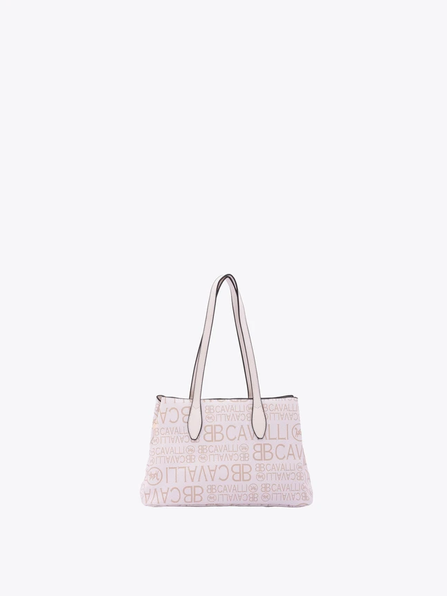 Monogram Print Tote Bag Canvas for Everyday Use
