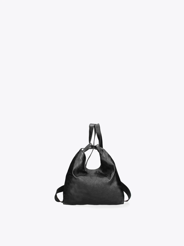 Versatile Fluid Form Convertible Shoulder Backpack With Luminous Finish