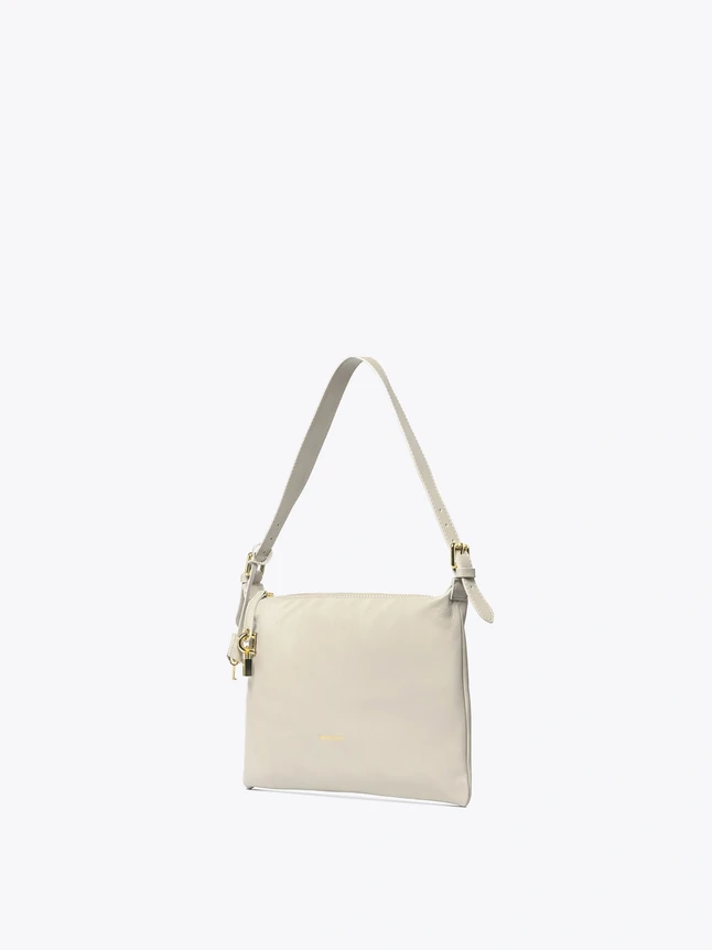 Chic Shoulder Bag In Genuine Leather For Women - Minimalist Design