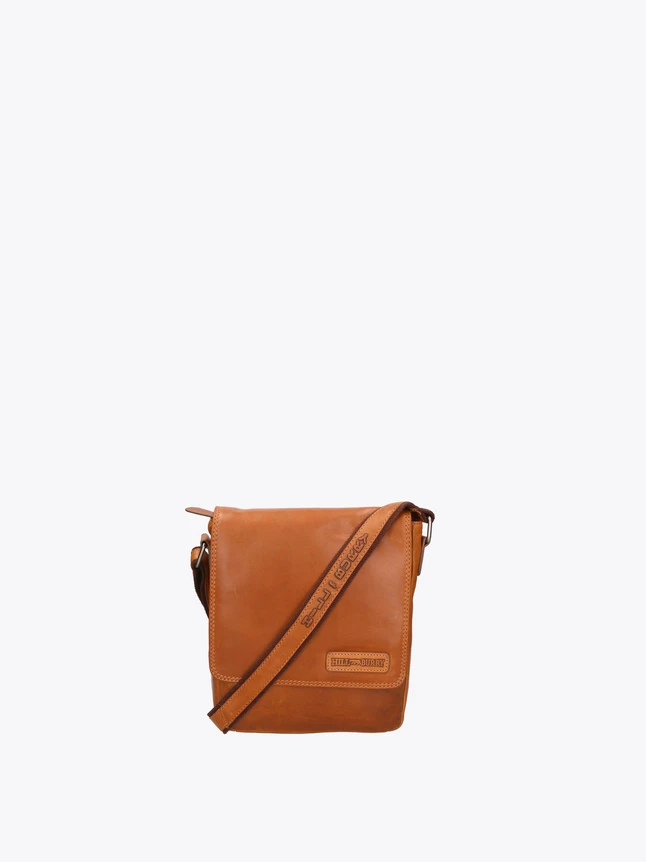 Leather Minimalist Crossbody Bag for Everyday Use with Front Pocket