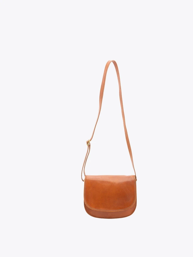 Leather Flap Crossbody Bag Classic Minimalist Design for Daily Use