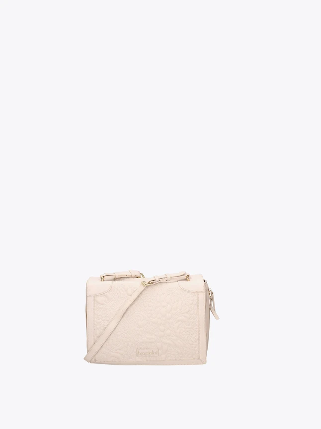 Elegant Embossed Leather Crossbody Bag for Everyday Use
