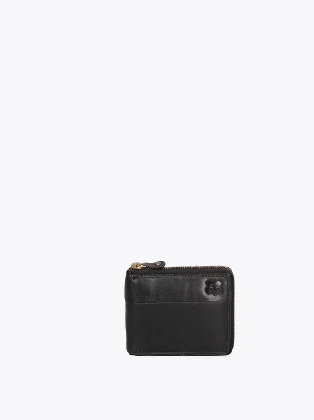 Minimalist Leather Zipper Wallet for Everyday Use