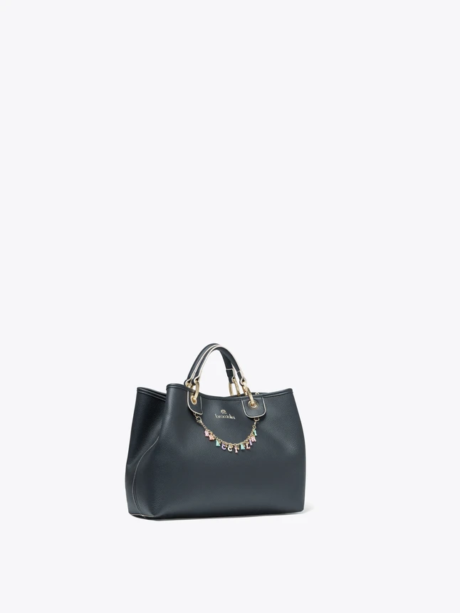 Premium Grained Leather Tote Bag Top Handle With Chic Charm For Versatile Use