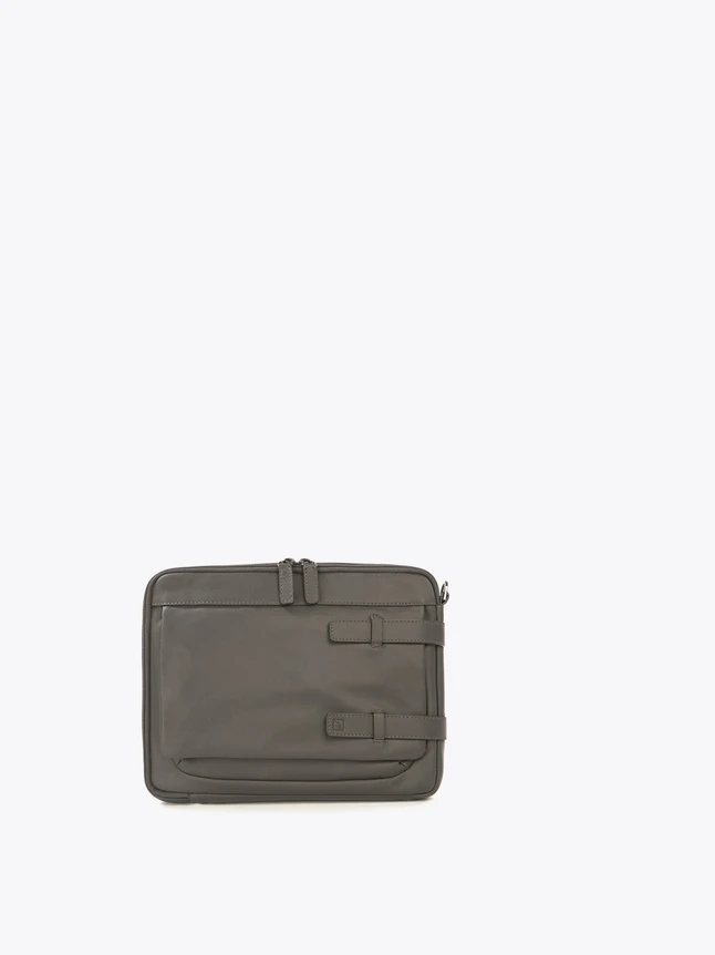 Stylish Leather Crossbody Bag with Front Belt Buckles for Everyday Use