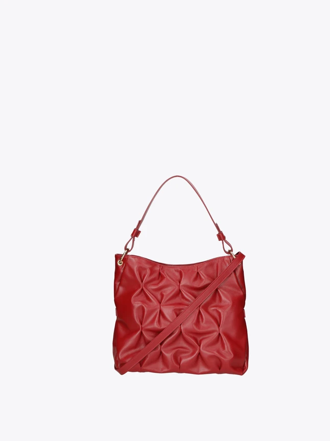 Quilted Leather Tote Bag with Crossbody Strap for Everyday Use