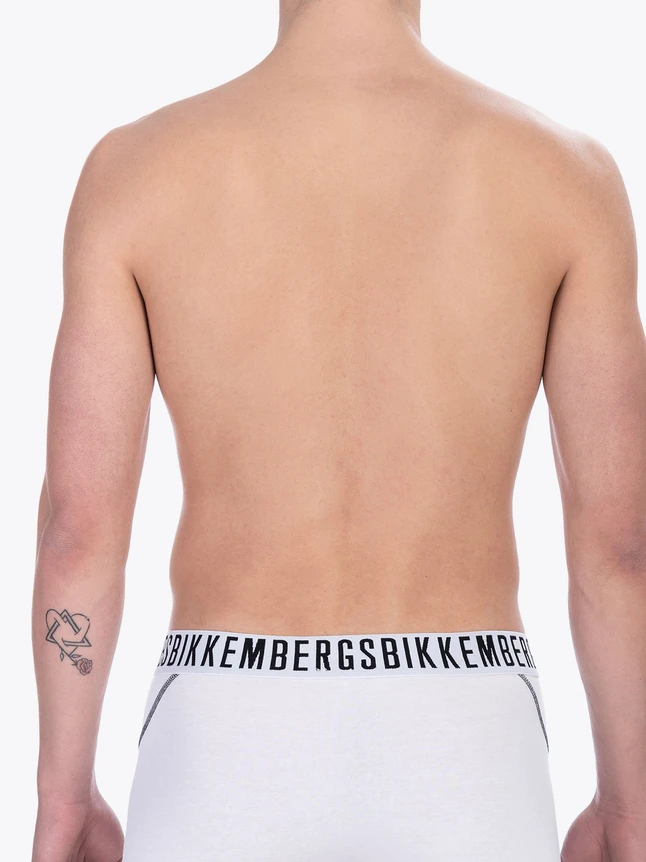 Brand Logo Waistband Cotton Blend Boxer Briefs for Daily Comfort