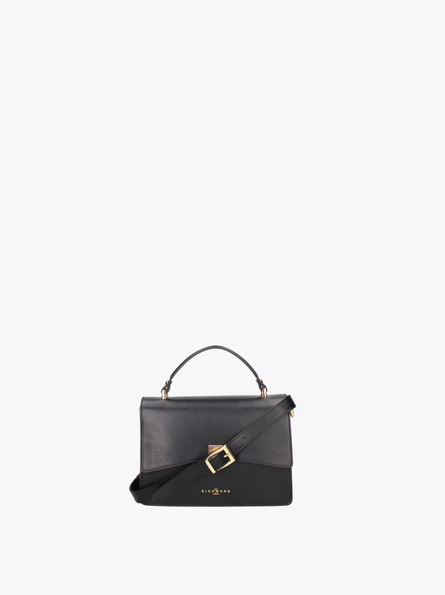 Leather Satchel Bag with Top Handle And Crossbody Strap