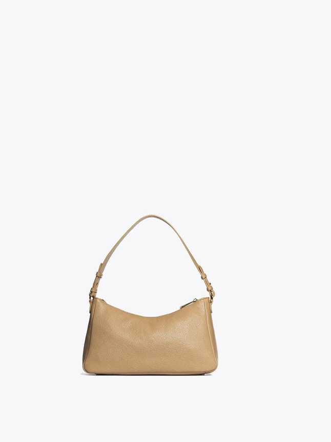 Women's Classic Genuine Leather Shoulder Bag For Work - Modern Design