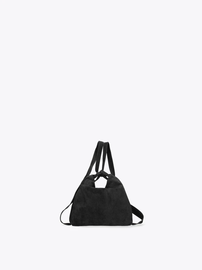 Luxe Suede Convertible Shoulder Bag Backpack For Modern Everyday Elegance
