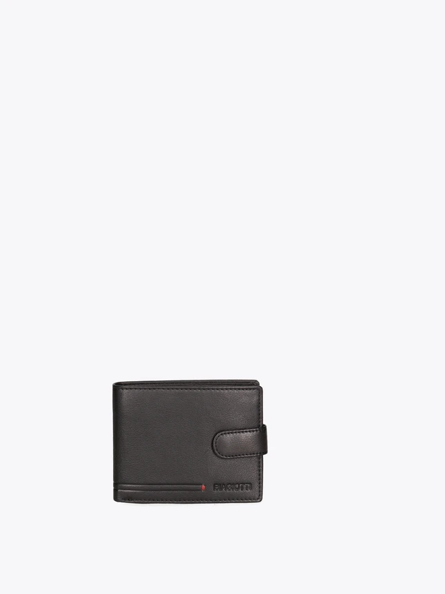 Minimalist Leather Bifold Wallet Snap Closure for Everyday Use