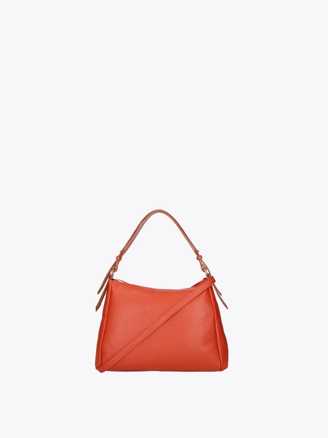 Leather Satchel Handbag Top Handle And Crossbody Strap Daily Use