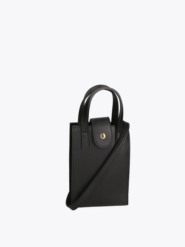 Leather Mini Crossbody Bag with Top Handle for Everyday Use