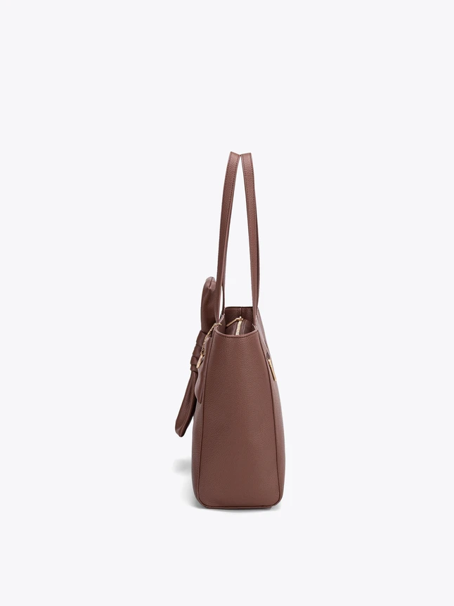 Elegant Pebbled Vegan Leather Shoulder Tote Bag for Professional and Everyday Use