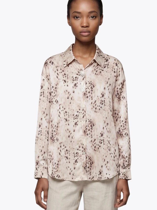 Women's Blouse In Tencel For Casual Outings - Classic Design