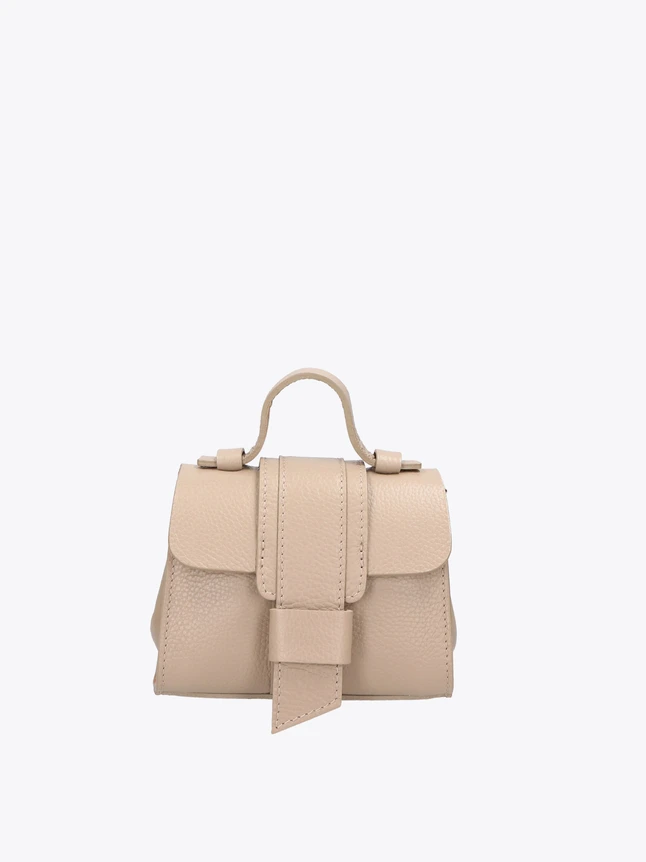 Minimalist Leather Mini Satchel Bag for Evening Events