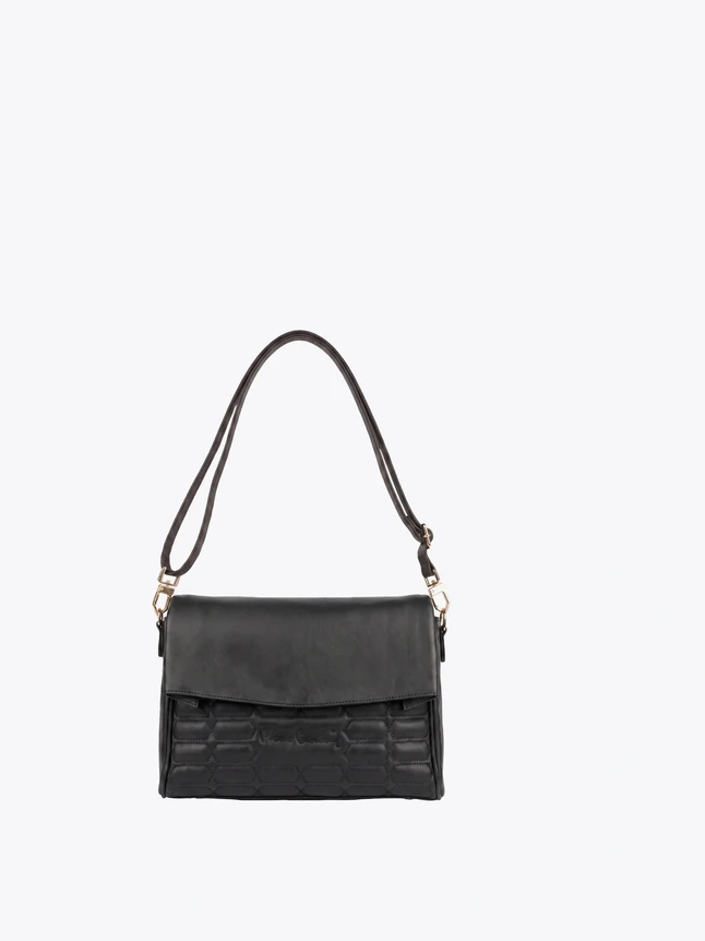 Women's Elegant Genuine Leather Shoulder Bag For Evening - Contemporary Design