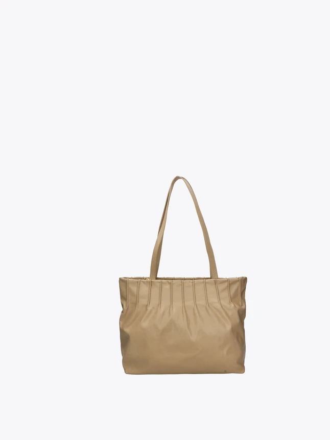 Pleated Satin Tote Bag for Everyday Use