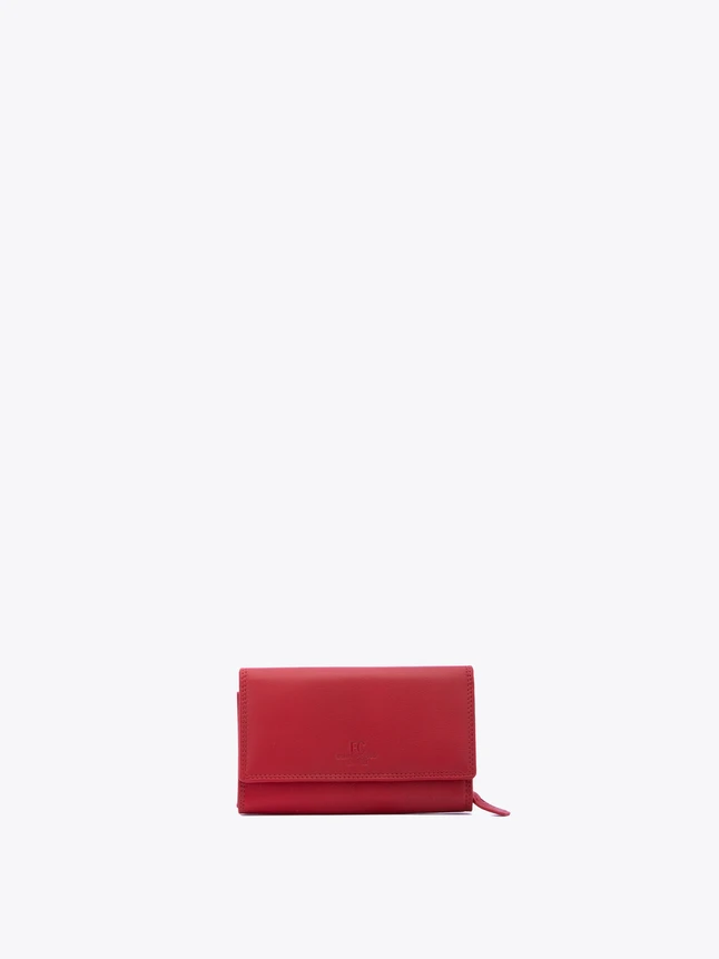 Minimalist Leather Zip Wallet Card Holder for Daily Essentials