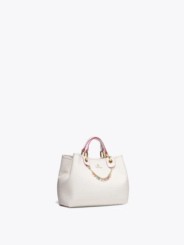 Premium Grained Leather Tote Bag Top Handle With Chic Charm For Versatile Use