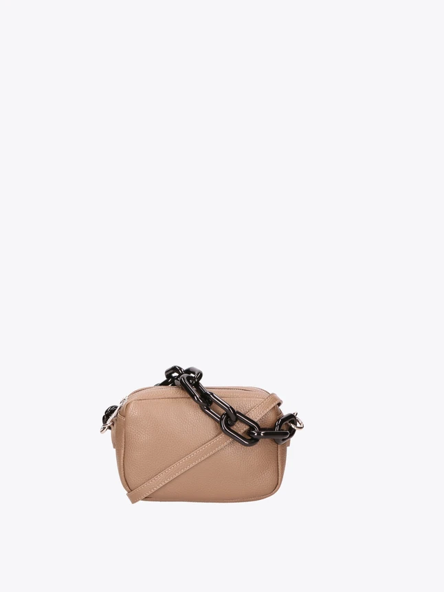 Leather Mini Crossbody Bag Chain Strap for Everyday Use