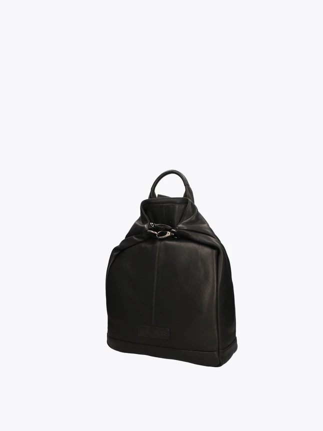 Minimalist Leather Laptop Backpack Handbag Convertible for Work