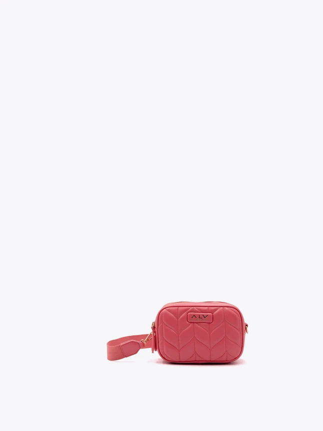 Chevron Quilted PU Leather Crossbody Camera Bag Everyday Essentials