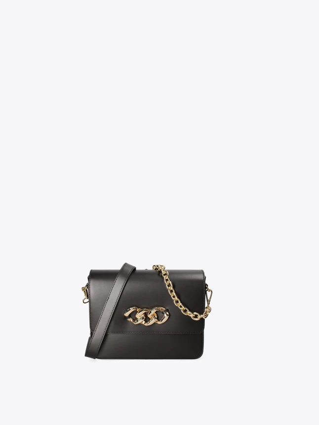 Minimal Leather Crossbody Bag for Evening Out