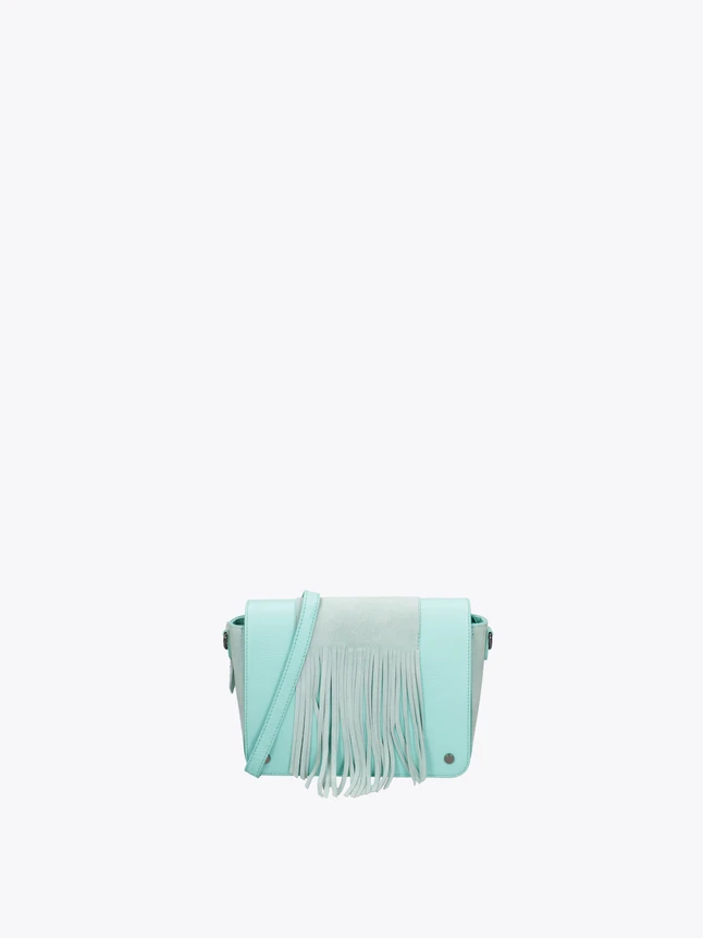 Fringe Leather Crossbody Bag for Evening Outings
