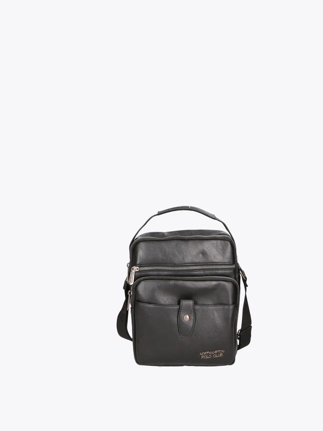 Leather Messenger Bag Casual for Daily Commute Front Pocket Top Handle