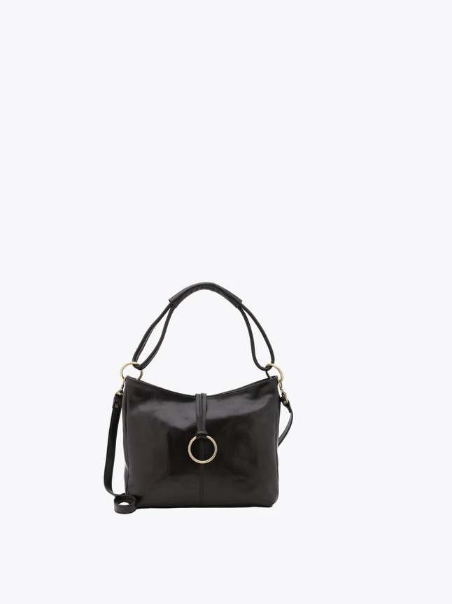 Patent Leather Top Handle Crossbody Bag for Everyday Use