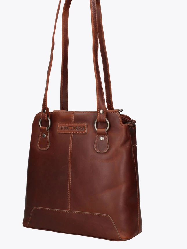 Convertible Leather Shoulder Bag Laptop Backpacks for Work And Daily Use