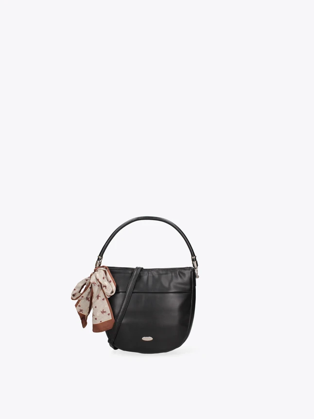 Elegant Leather Bucket Bag Top Handle for Daily Use