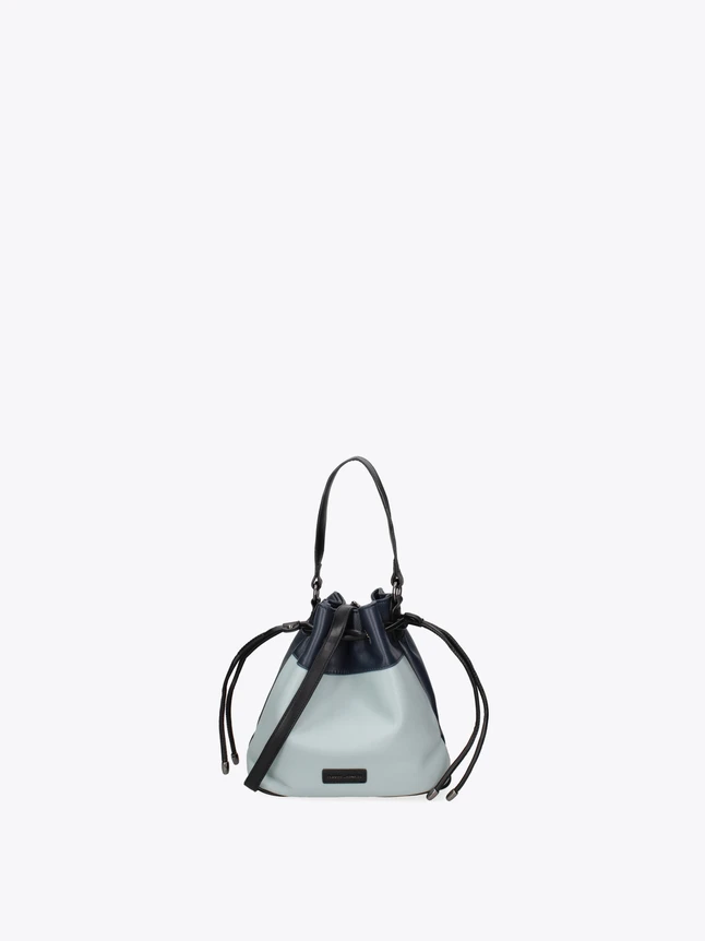 Bucket Bag Drawstring PU Leather Everyday Use Shoulder Bag