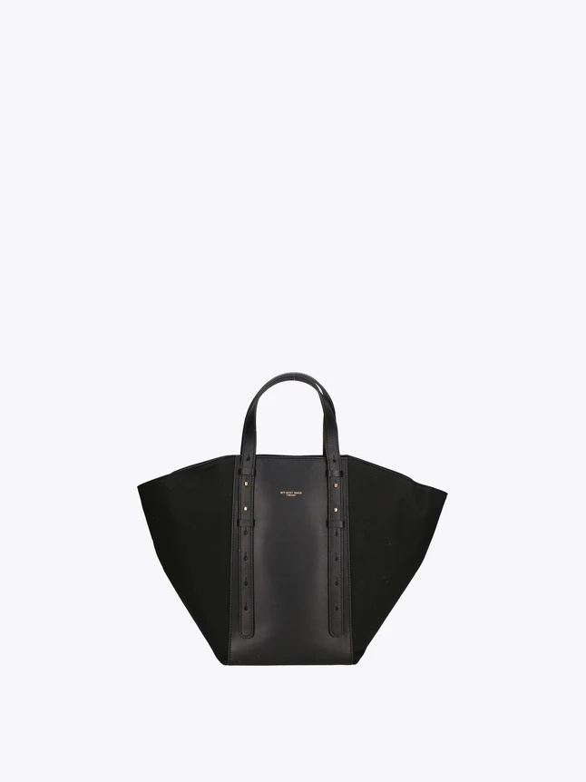 Winged Leather Tote Bag for Daily Office Use