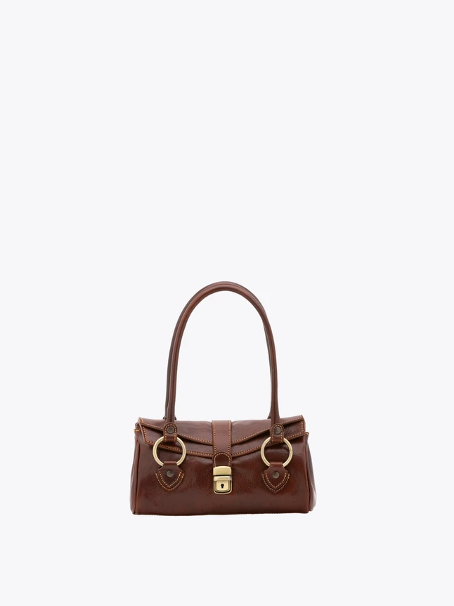 Classic Leather Top Handle Satchel Bag for Everyday Use