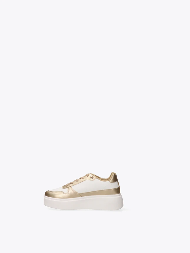 Contemporary Vegan Leather Platform Sneakers for Effortless Urban Style